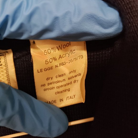 WOODIES SWEATER VEST BUTTON UP - MEN'S S - 1973 TRUE VINTAGE - MADE IN ITALY - Picture 7 of 10